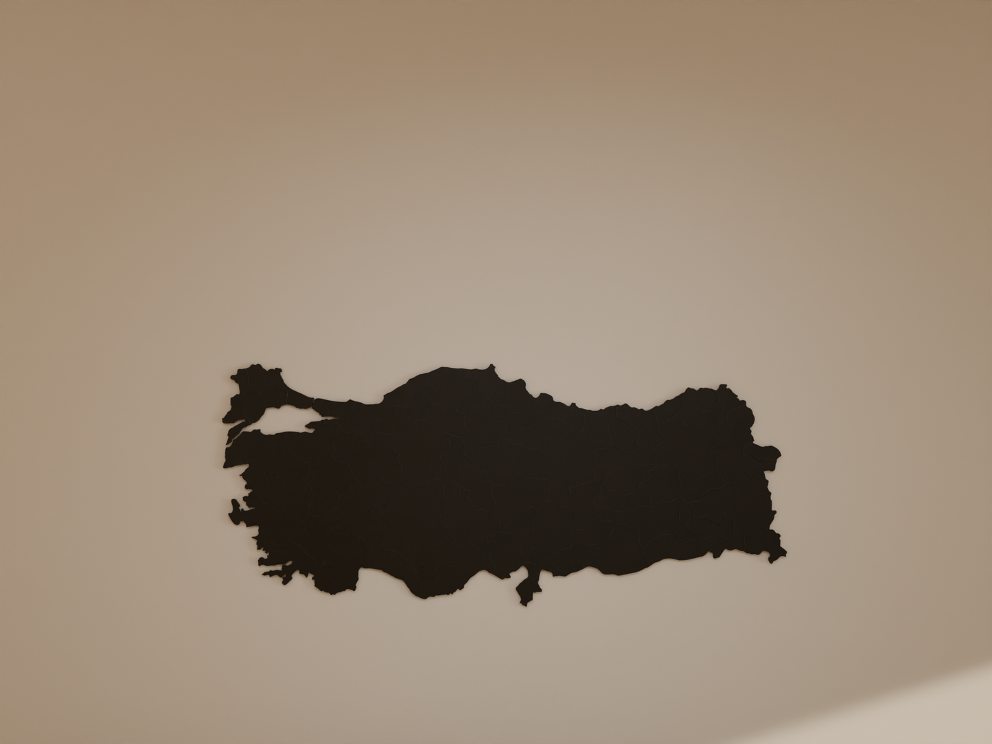Houten landkaart - Turkije