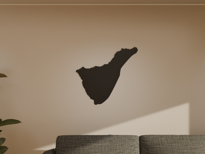 Houten landkaart - Tenerife