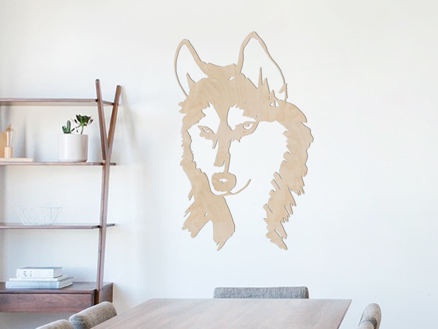 Wooden wall decoration - Husky