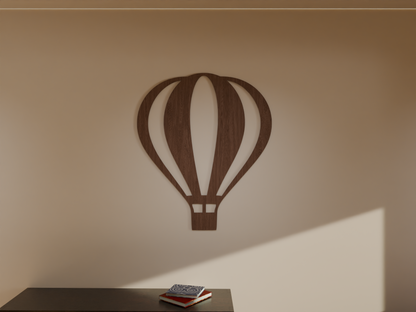 Houten Wanddecoratie - Luchtballon
