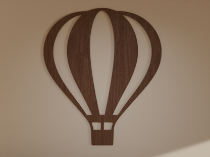 Houten Wanddecoratie - Luchtballon