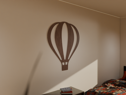 Houten Wanddecoratie - Luchtballon