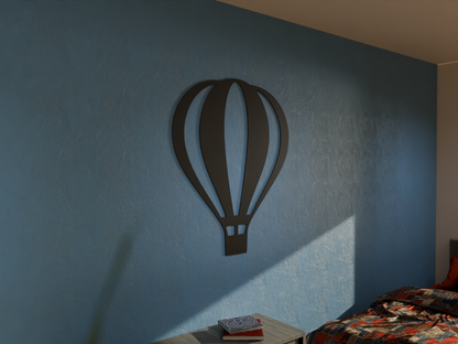 Houten Wanddecoratie - Luchtballon