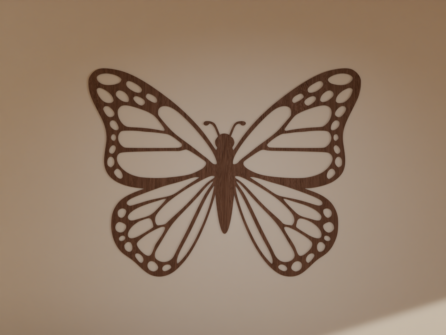 Houten wanddecoratie - Vlinder