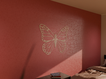 Houten wanddecoratie - Vlinder