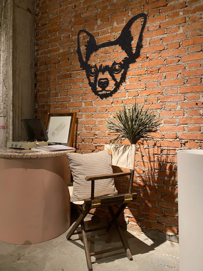 Wooden wall decoration - Chihuahua