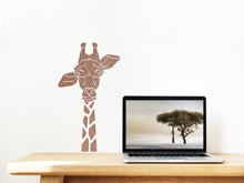 Houten wanddecoratie - Giraffe 3mm meranti