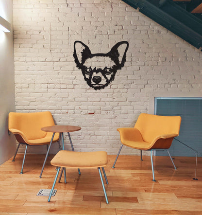 Wooden wall decoration - Chihuahua