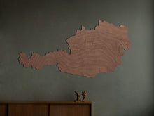 Wooden map - Austria