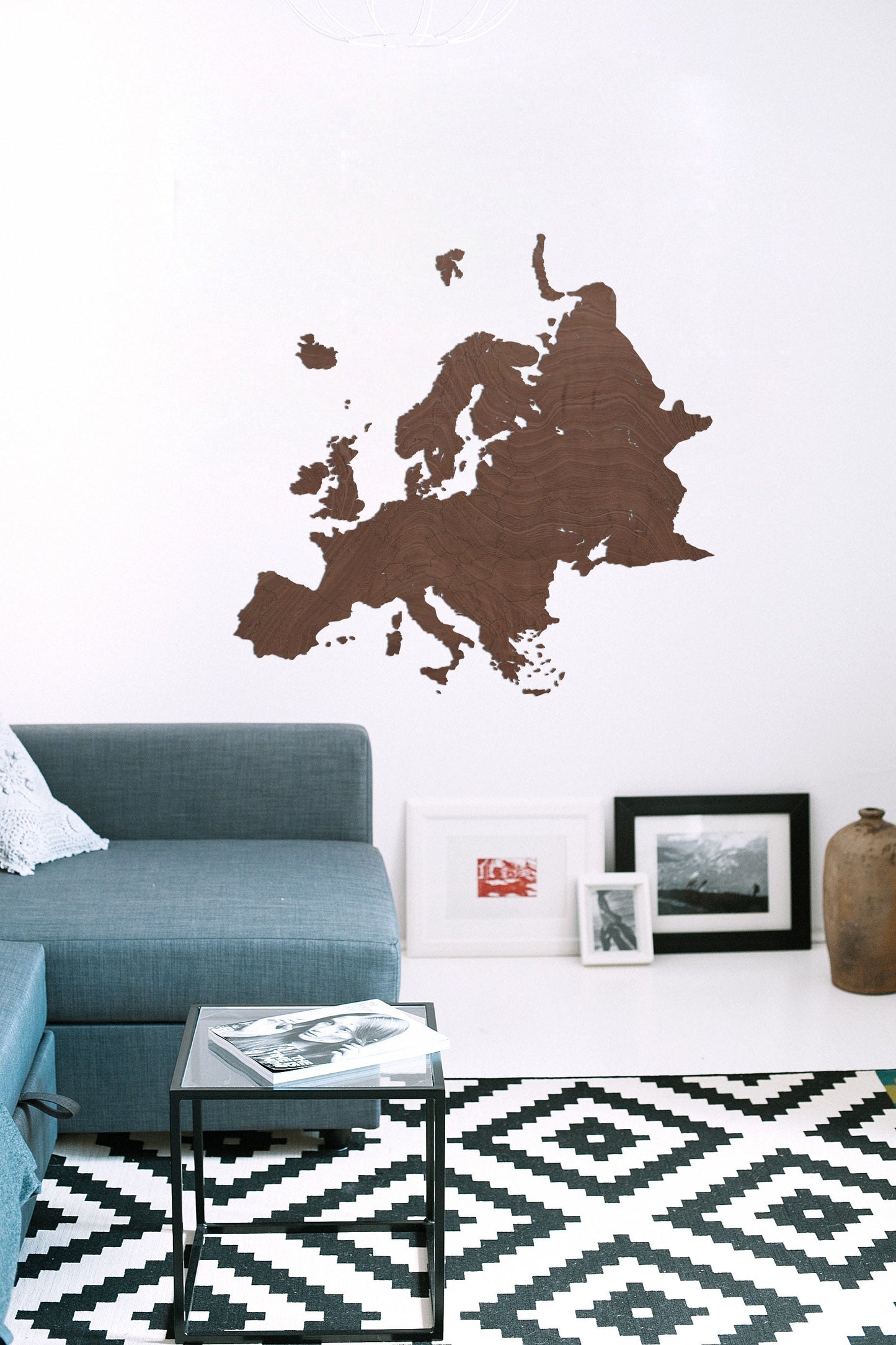 Wanddecoratie kaart van Europa