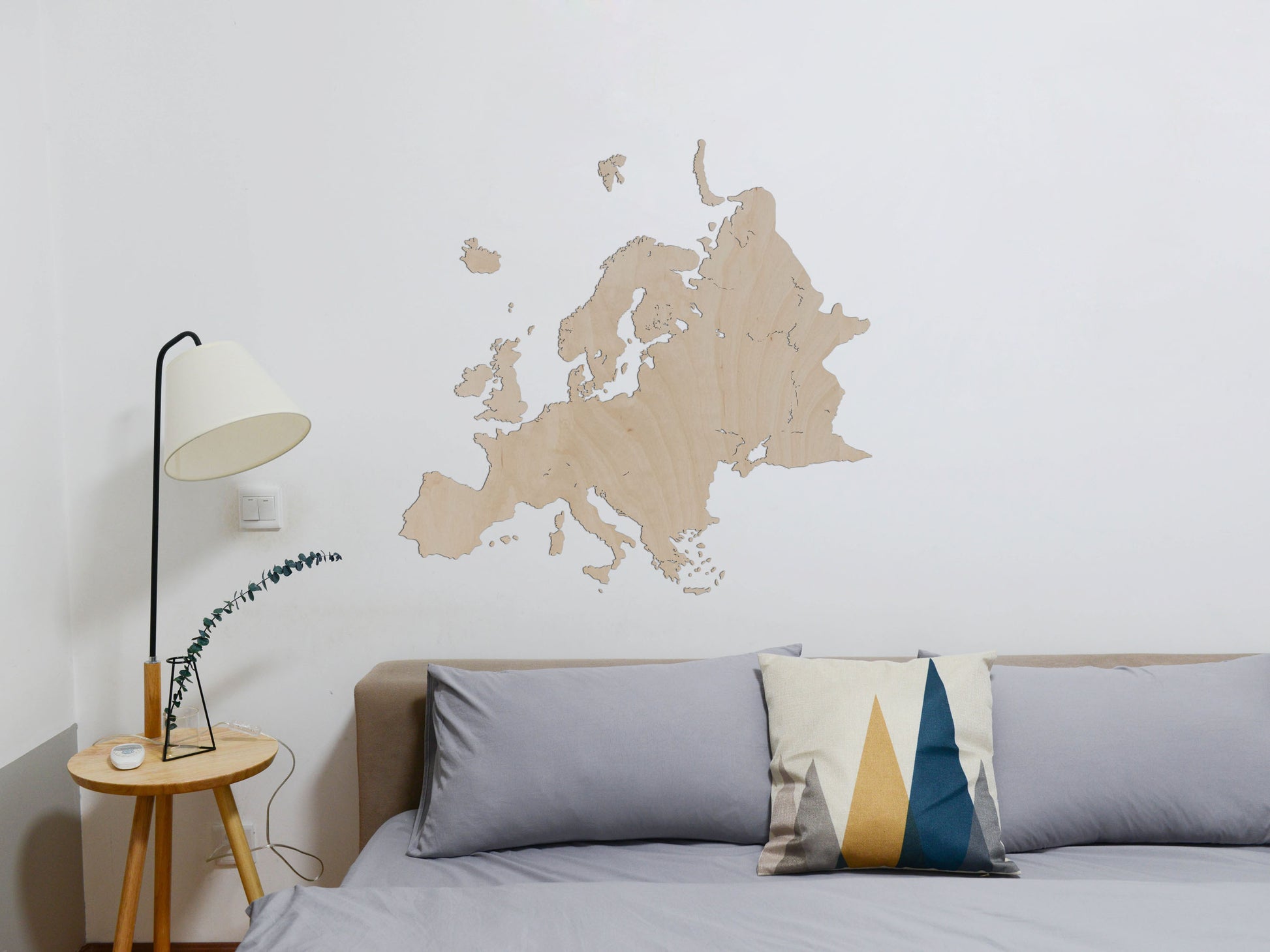 Muurdecoratie kaart van Europa