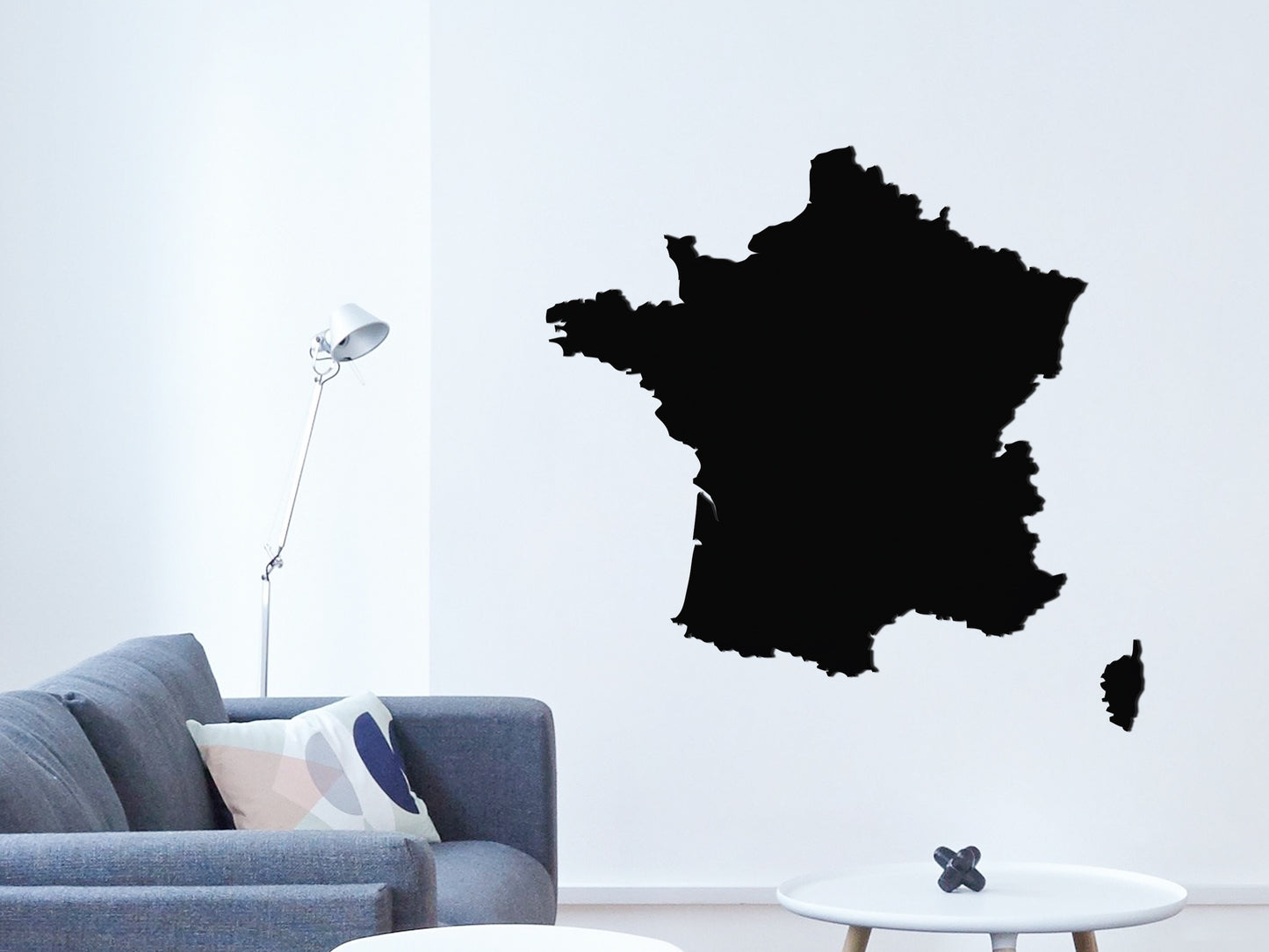 Wanddecoratie voor woonkamer of kantoor. Décoration murale carte de France