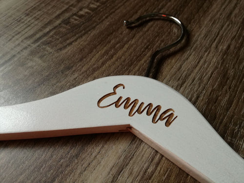 Children's clothes hanger with your own text