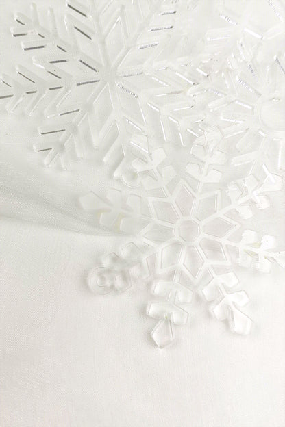 Christmas tree hangers - Snowflakes - transparent