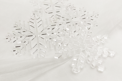 Christmas tree hangers - Snowflakes - transparent