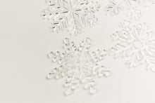 Christmas tree hangers - Snowflakes - transparent