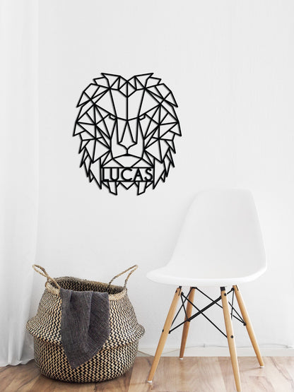 Wooden wall decoration - Lion