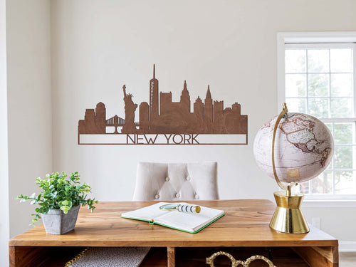Houten Wanddecoratie - Skyline - NEW YORK