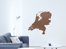Muurdecoratie kaart van Nederland