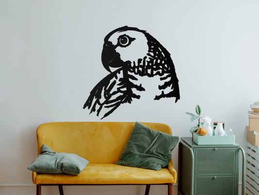 Wooden wall decoration - Parrot