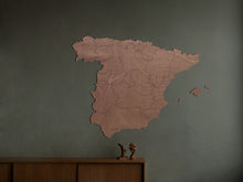 Houten landkaart - Spanje