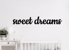 WANDDECORATIE / WALL DECORATION - MUURDECORATIE VOOR KINDERKAMER / WALL ART FOR KIDS ROOM - WANDTEKST / WALL TEXT: Sweet dreams WIT / WHITE - WANDFIGUUR - SLAAPKAMER - BABYKAMER - QUOTE / MUURTEKST  dream dromen  Babykamer Wall Art Babyroom babyroomdecor homedecor Walldecoration walldecorationideas wallartkids kidsroominspiration kidsroomdesign kidswallart op muur Wanddecoratie lasercut custom lasercutting lasercutter 