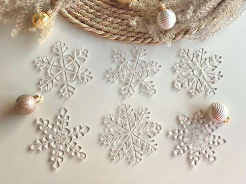 snowflakes, christmas deco