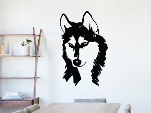 Wooden wall decoration - Husky