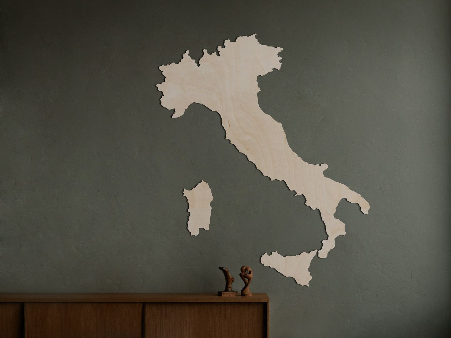 Decorazione murale mappa dell'Italia