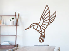 Wooden wall decoration – Origami Hummingbird