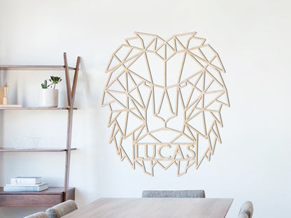 Wooden wall decoration - Lion