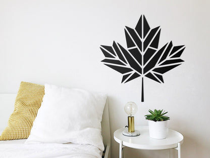 Wooden Wall Decoration – Maple Leaf Origami