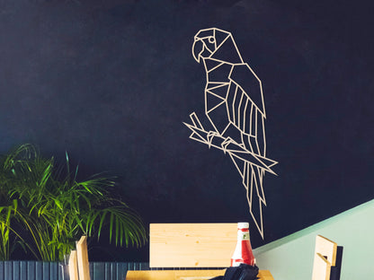 Wooden wall decoration - Geometric Parrot