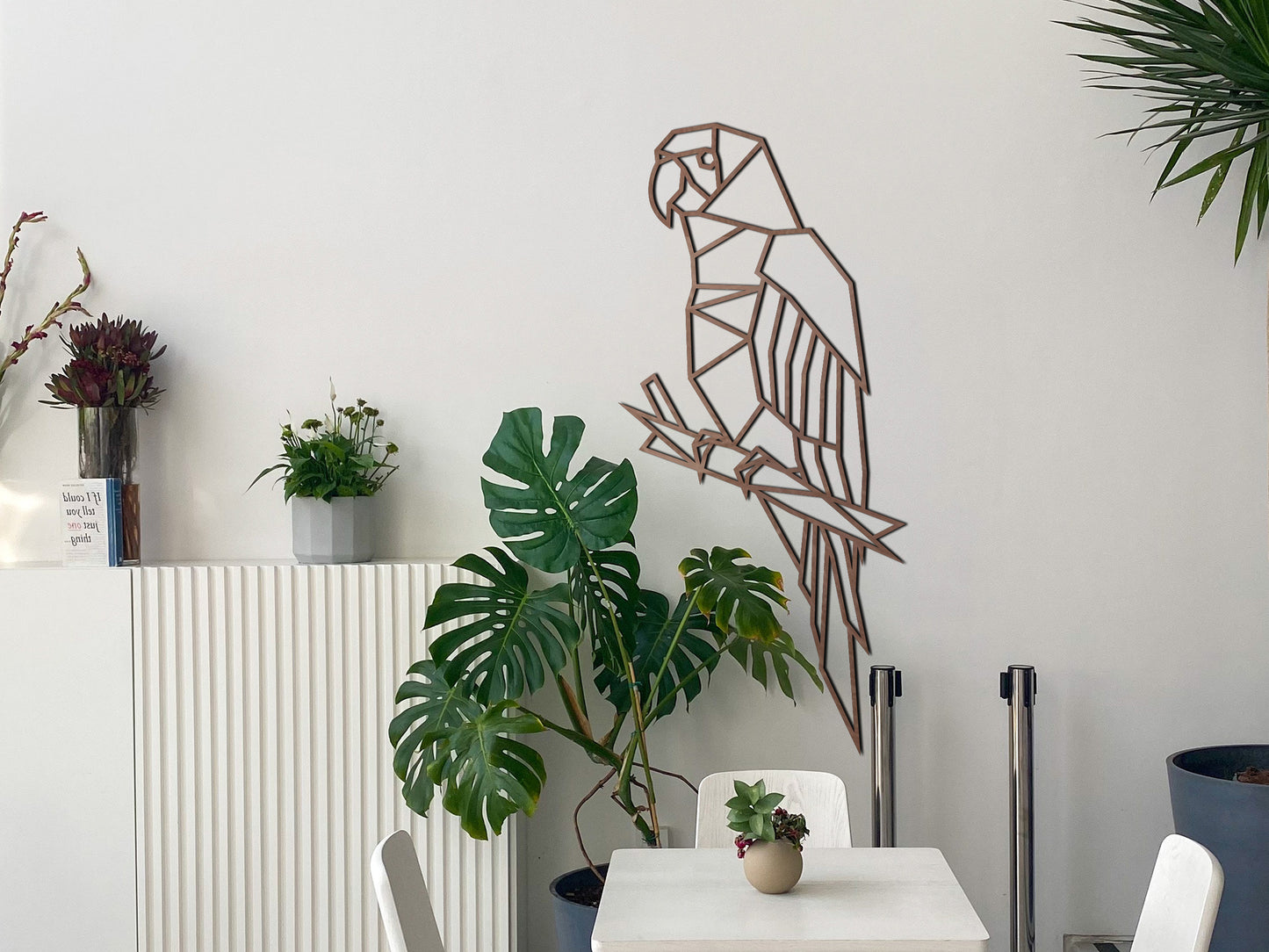 Wooden wall decoration - Geometric Parrot