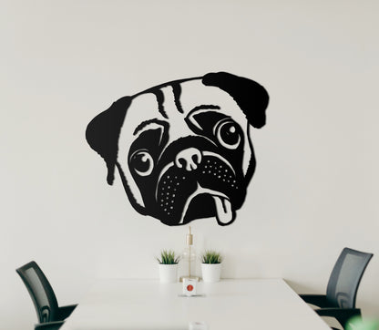 Wooden wall decoration - Pug