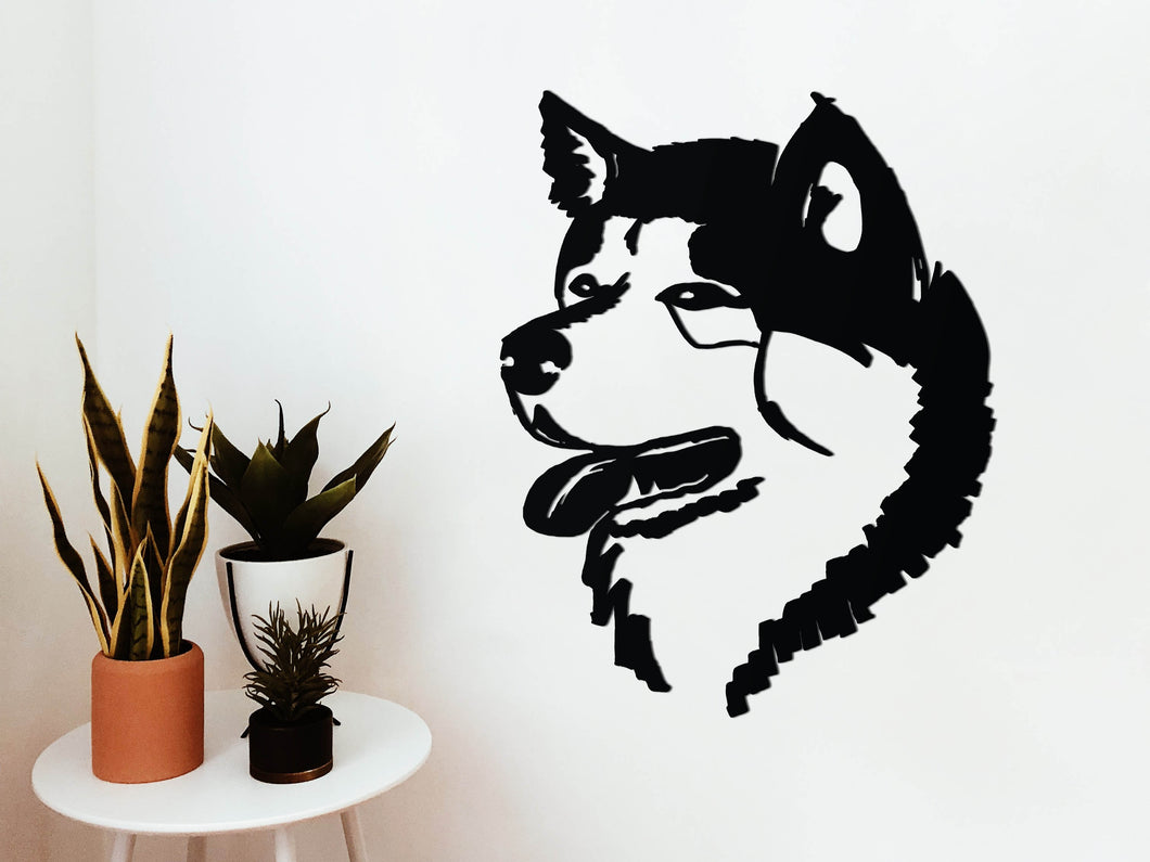Wooden wall decoration - Akita / Shiba - Dog / Dog