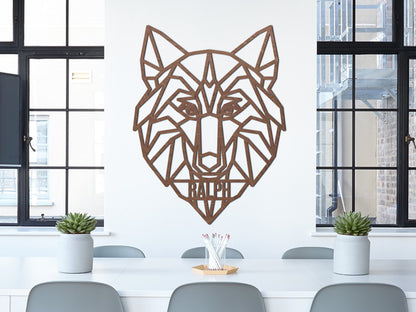 Wooden wall decoration - Wolf